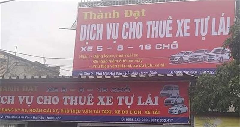 Dịch Vụ Cho Thuê Xe Tự Lái Tại Hải Cường Huyện Hải Hậu Nam Định