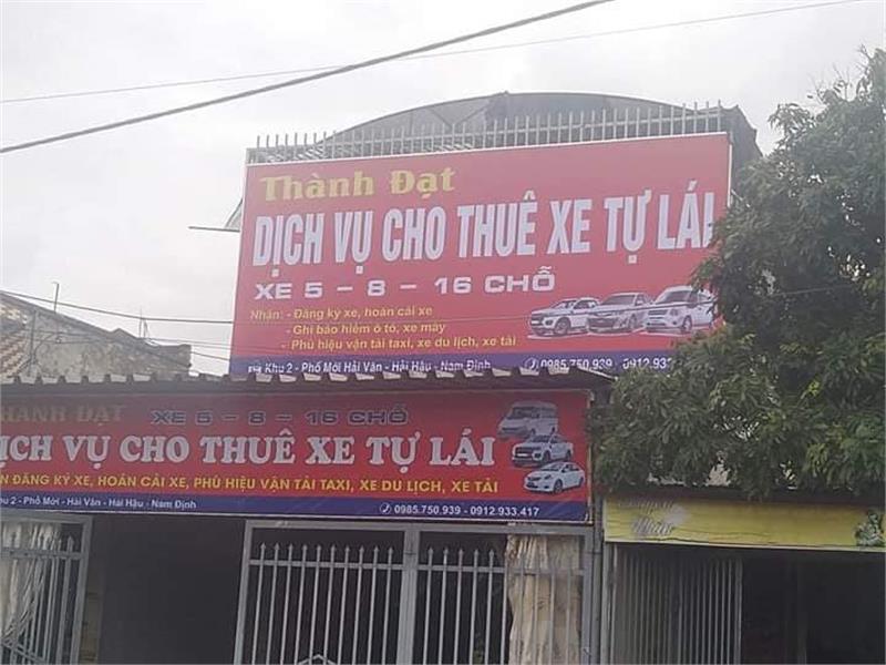 Thuê Xe Tự Lái Thị trấn Thịnh Long Hải Hậu Nam Định