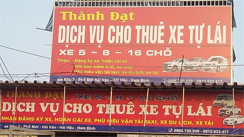 Thuê Xe Tự Lái Xã Hải Tân Hải Hậu Nam Định